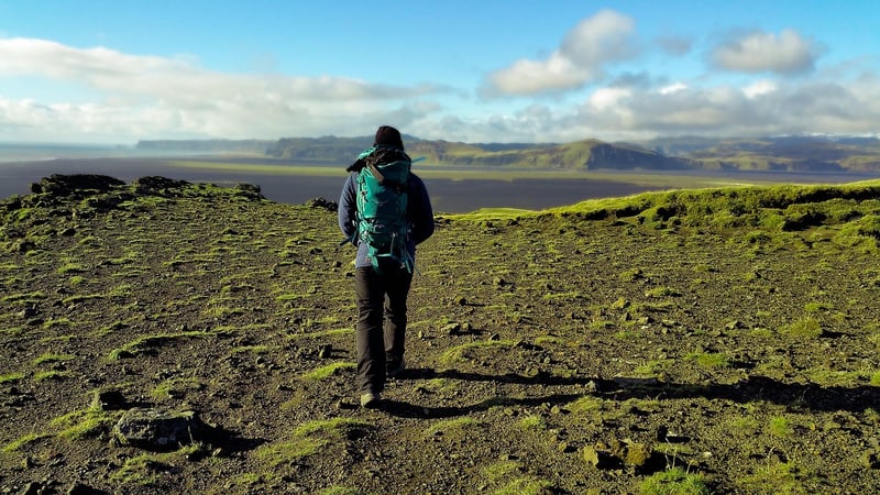 Hiking in nature